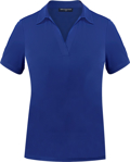 Picture of City Collection Ella Short Sleeve Detail Polo Top With Side Splits (2274)