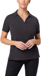 Picture of City Collection Ella Short Sleeve Detail Polo Top With Side Splits (2274)