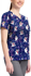 Picture of Cherokee Womens Chilly Tiles 2 Pocket Stretch V Neck Print Scrub Top (TF796-FRYT)