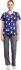 Picture of Cherokee Womens Chilly Tiles 2 Pocket Stretch V Neck Print Scrub Top (TF796-FRYT)
