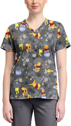 Picture of Cherokee Honey Business Print Top (TF796-PHXB)
