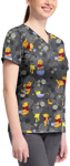 Picture of Cherokee Honey Business Print Top (TF796-PHXB)