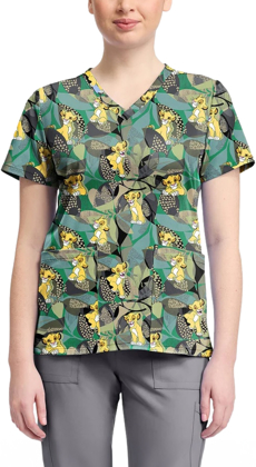 Picture of Cherokee Tropical Roar Print Top (TF796-LKTR)