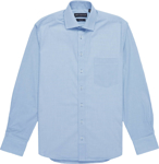 Picture of City Collection Mens Shadow Check Long Sleeve Shirt (4182LS)