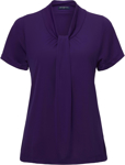 Picture of City Collection Pippa Knit Short Sleeve Blouse (2222)