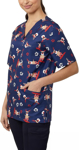 Picture of NNT Uniforms-CATRFP-PRT-Reindeer Scrub V Neck Top