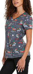 Picture of Cherokee Scrubs Womens Sleigh All Day Scrub Top (DK852 SGDM)