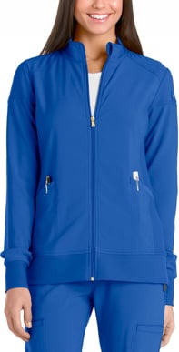 Picture of Cherokee Womens Knit Zip Front Warm Up Scrub Jacket (CH-CK303)