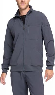 Picture of Cherokee Mens Zip Front Rib Panel Scrub Jacket (CH-CK305A)