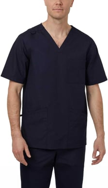 Picture of NNT Uniforms Chang V Neck Scrub Top - Midnight (CATRFS-MDN)