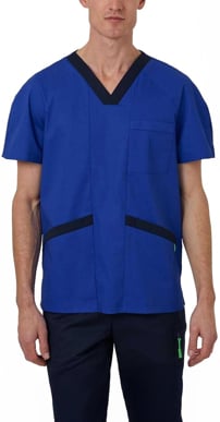 Picture of NNT Uniforms Next-Gen Antibacterial Koller Scrub Top - Cobalt (CATRFU-COP)