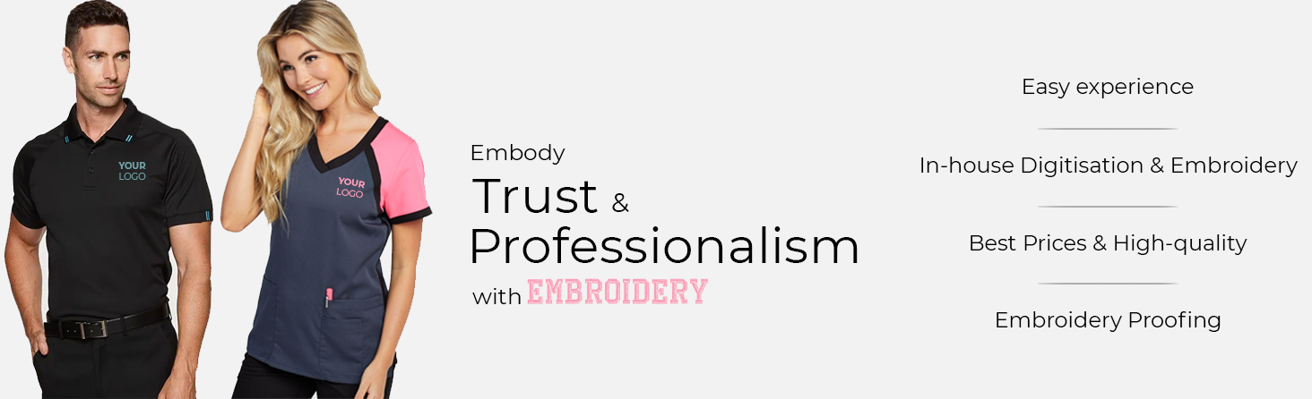 Embody Trust & Professionalism with EMBROIDERY
